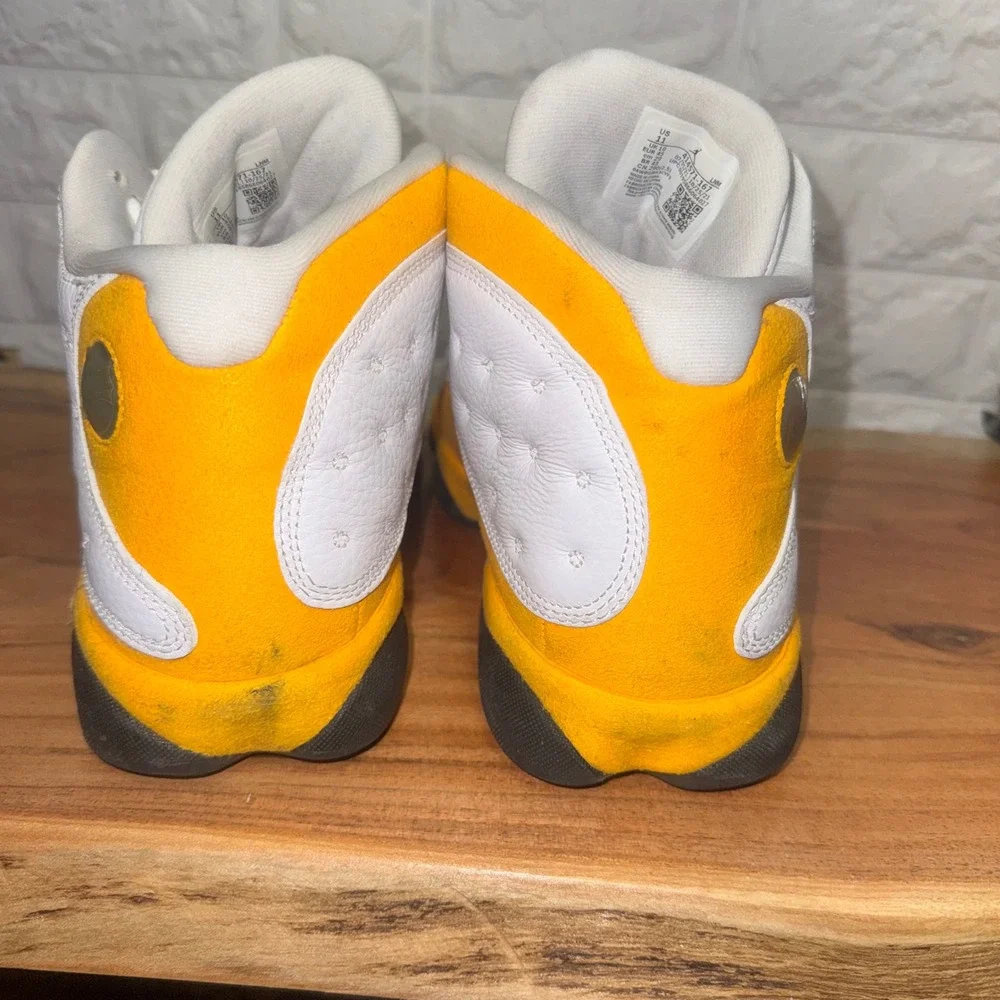 Air Jordan 13 Retro Del Sol White Yellow 414571-167 Mens‎ Size 11